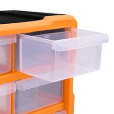 Vidaxl Organizator s 18 srednjih ladica 38 x 16 x 47 cm