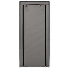 Vidaxl 282430 Shoe Cabinet with Cover Grey 58x28x106 cm Fabric