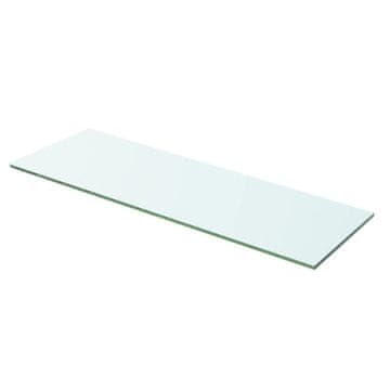 Vidaxl Prozirna staklena ploča 60x15 cm