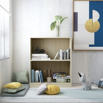 Vidaxl Biblioteka Sonoma hrast 60 x 24 x 74,5 cm iverica