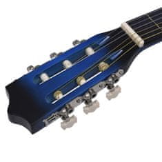 Vidaxl 8-dijelni set za učenje sviranja klasične gitare, 1/2" (100 cm), 34" (81 cm)