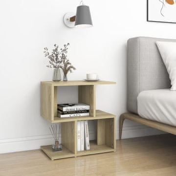 Vidaxl Noćni ormarić Sonoma hrast 50x30x51,5 cm Materijal na bazi drva