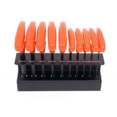 Kraft&Dele 10 Djelomični set imbus ključeva T na postolju 2-10 mm