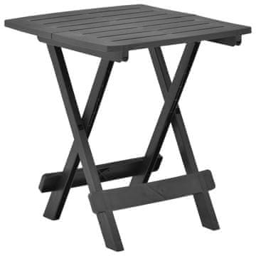 Vidaxl Sklopivi vrtni stol antracit boje 45x43x50 cm plastika