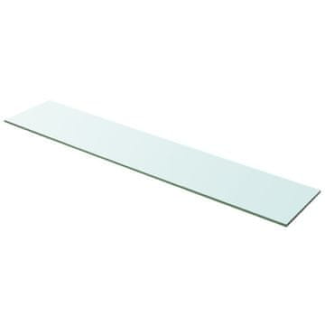 Vidaxl Prozirna staklena ploča 100x20 cm