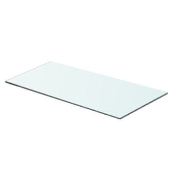 Vidaxl Prozirna staklena ploča 60x25 cm