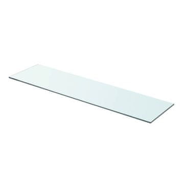 Vidaxl Prozirna staklena ploča 80x20 cm