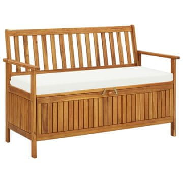 Vidaxl Vrtna klupa od akacijevog drva s prostorom za pohranu 120x63x84 cm