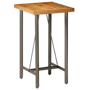 Vidaxl Barski stol od masivnog recikliranog tikovine 60 x 60 x 107 cm