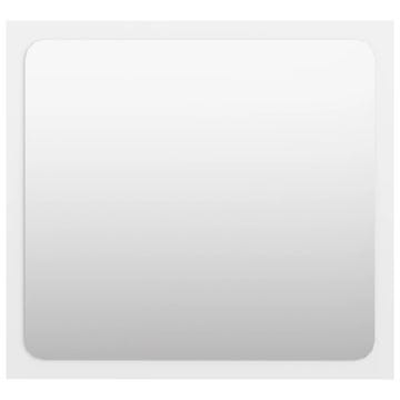 Vidaxl Kupaonsko ogledalo sjajno bijelo 40x1,5x37 cm konstruirano drvo