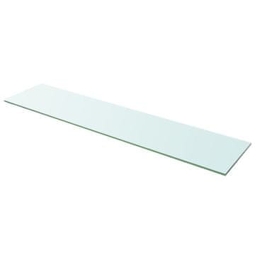 Vidaxl Staklena polica, prozirna ploča, 110 x 25 cm