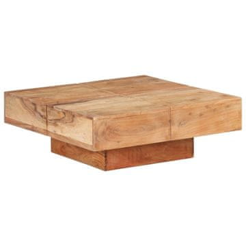 Vidaxl Klub stolić, 80x80x28 cm, Masivno drvo akacije