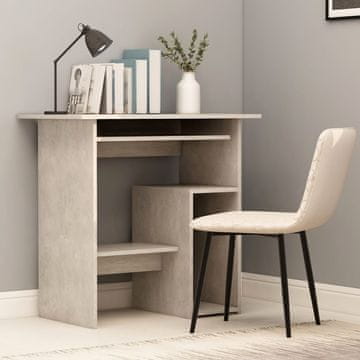 Vidaxl Radni stol Betonsko-sivi 80x45x74 cm Iverica