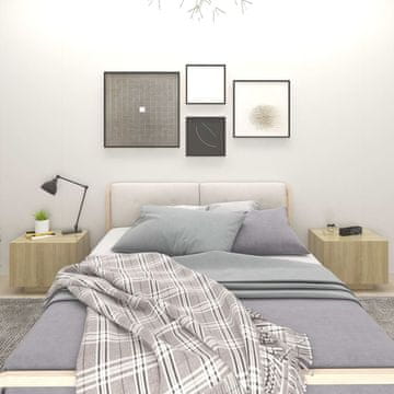 Vidaxl Noćni ormarić Sonoma hrast 100x35x40 cm iverica