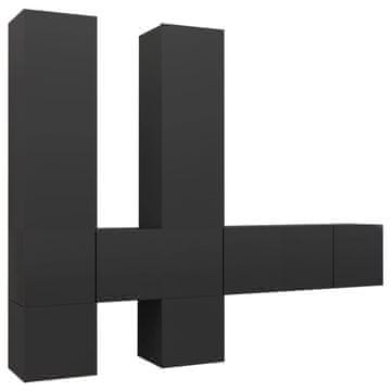 Vidaxl 7-dijelni set TV ormarića sivi od konstruiranog drva