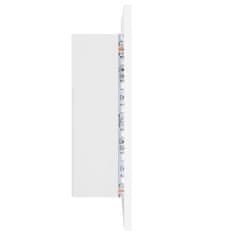 Vidaxl Kupaonski ormarić s ogledalom i LED svjetlom bijeli 40x12x45 cm akril