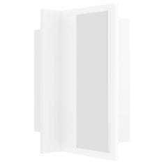 Vidaxl Kupaonski ormarić s ogledalom i LED svjetlom bijeli 40x12x45 cm akril