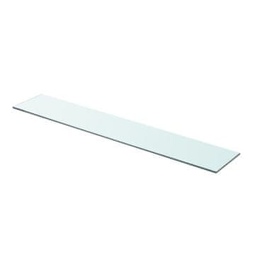 Vidaxl Prozirna staklena ploča 90x15 cm