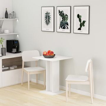Vidaxl Bistro stol, bijeli, 60x60x75 cm, materijal na bazi drva