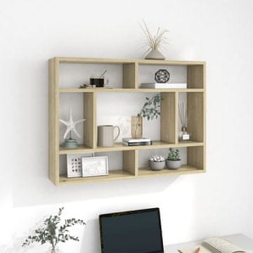 Vidaxl Zidna polica Sonoma hrast 75x16x55 cm