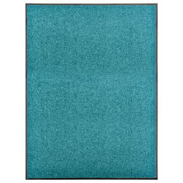 Vidaxl Otirač perivi cijan 90 x 120 cm