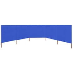 Vidaxl Zaštitna tkanina s 5 krila 600 x 160 cm azurno plava