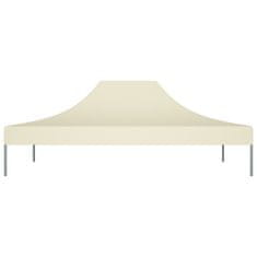 Vidaxl Krov za šator za zabave 4,5 x 3 m krem 270 g/m²