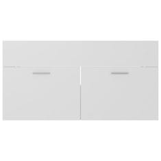 Vidaxl 2-dijelni set kupaonskog namještaja bijeli konstruirano drvo