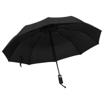Vidaxl Automatski kišobran, crni, 104 cm