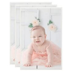 Vidaxl Okviri za fotografije 3 kom za zid i stol srebrni 70x90 cm MDF