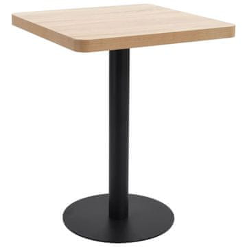 Vidaxl Bistro stol svijetlosmeđi 60x60 cm MDF