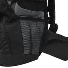 Vidaxl Planinarski ruksak, XXL, 75 L, crni i sivi