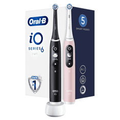 Oral-B Komplet magnetnih četkica za zube iO Series 6, Black / Pink Sand, 2/1