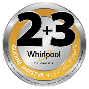 Whirlpool: 2+3 godine jamstva
