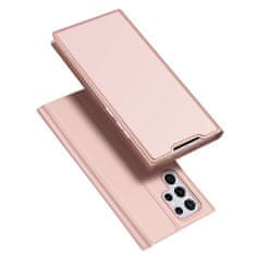Dux Ducis Skin Pro preklopna maska za Samsung Galaxy S22 Ultra, ružičasta