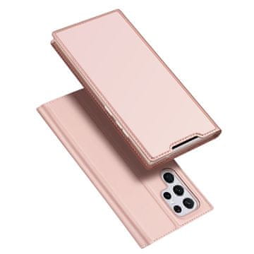 Dux Ducis Skin Pro preklopna maska za Samsung Galaxy S22 Ultra, ružičasta