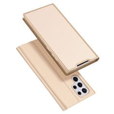 Dux Ducis Skin Pro preklopna maska za Samsung Galaxy S22 Ultra, zlato