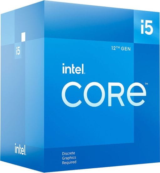 Intel Core i5-12400F procesor, LGA1700, Boxed (BX8071512400F)