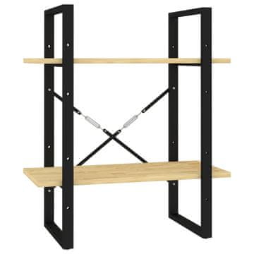 Vidaxl Ormarić za knjige s 2 razine 60 x 30 x 70 cm masivna borovina