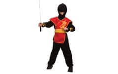 Unika kostim, ninja, crveno-zlatni pojas (22504)