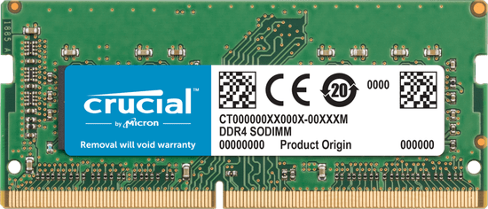 Crucial memorija (RAM), 8 GB, SODIMM, DDR4, 2666MT/s, CL19, 1.2V (CB8GS2666)