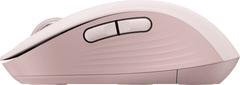 Logitech Signature M650 miš, Bluetooth, za dešnjake, ružičasta (910-006254)