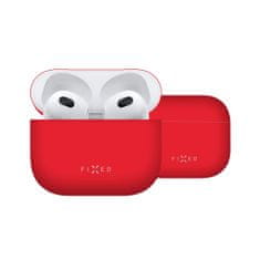 FIXED Silky zaštitna futrola za Apple AirPods 3, ultra tanka, silikonska, crvena (FIXSIL-816-RD)
