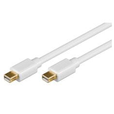 Goobay Mini DisplayPort (M) kabel, 2 m, 1,2, pozlaćeni, bijeli (52851)