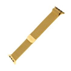 FIXED Mesh Strap za Apple Watch 42/44/45 mm, nehrđajući čelik, zlatna (FIXMEST-434-GD)