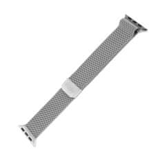 FIXED Mrežasti remen od nehrđajućeg čelika Mesh Strap za Apple Watch 38/40 / 41mm pametni sat, srebrni (FIXMEST-436-SL)