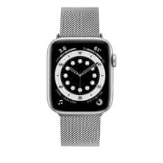 FIXED Mrežasti remen od nehrđajućeg čelika Mesh Strap za Apple Watch 42/44 / 45 mm pametni sat, srebrni (FIXMEST-434-SL)