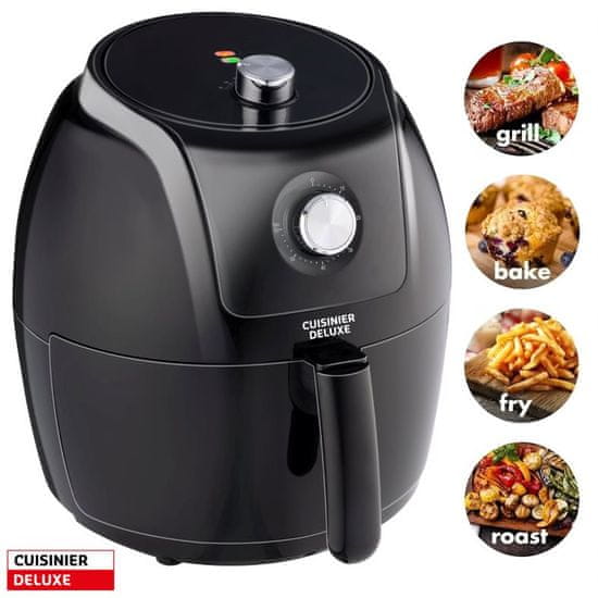 Cuisinier Deluxe friteza, XXL, 5L, bez ulja - 80% manje masti, 1600 - 1800 W