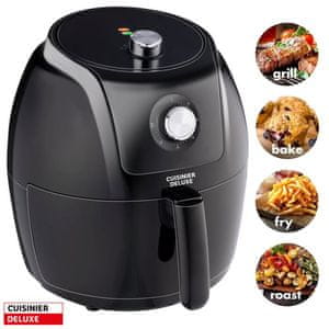  Cuisiner Deluxe friteza, XXL, 5L, bez ulja - 80% manje masti, 1600 - 1800 W