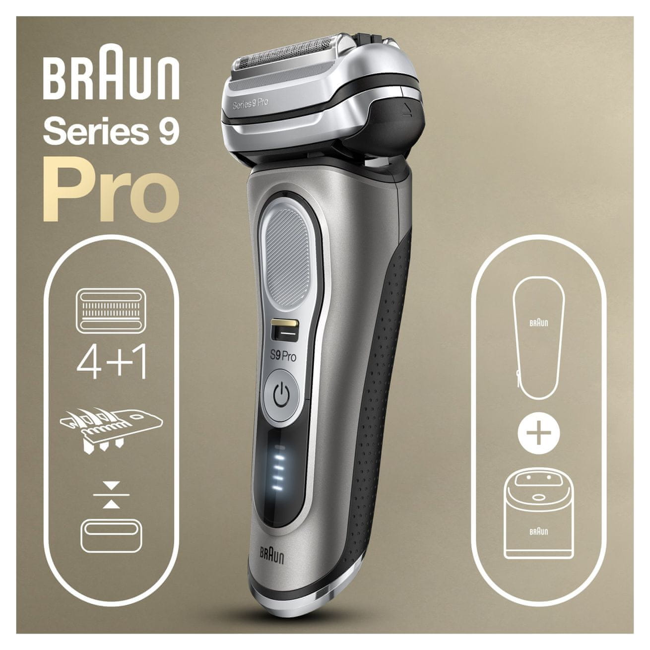 Muški trimer Braun Series 9 Pro, siva (9465cc) 